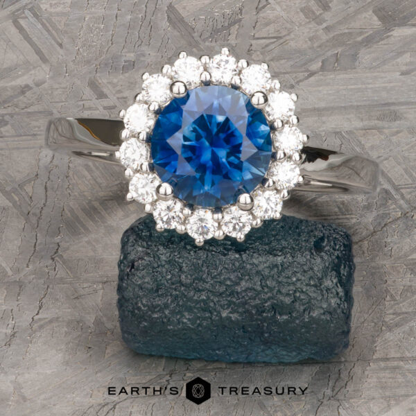 The "Cassandra" ring in platinum with 1.84-carat Montana sapphire The "Cassandra" ring in platinum with 1.84-carat Montana sapphire