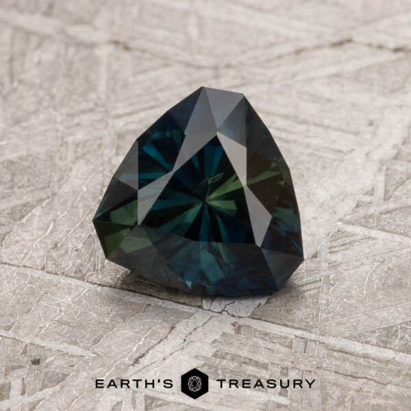 1.28-Carat Deep Teal-Green Particolored Australian Sapphire (Hea 1.28-Carat Deep Teal-Green Particolored Australian Sapphire (Hea