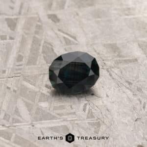 1.34-Carat Midnight Blue-Green Australian Sapphire