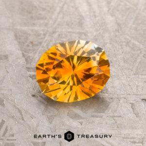 1.24-Carat Orange-Yellow Particolored Montana Sapphire (Heated)