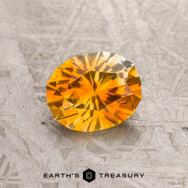 1.24-Carat Orange-Yellow Particolored Montana Sapphire (Heated) 1.24-Carat Orange-Yellow Particolored Montana Sapphire (Heated)