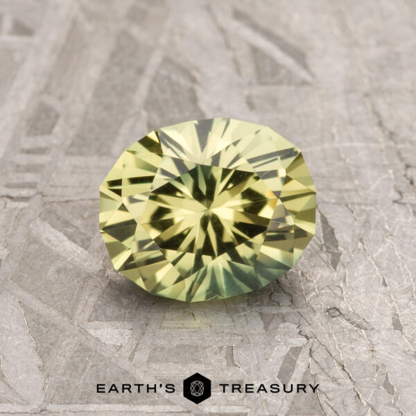 1.28-Carat Yellow-Green Particolored Australian Sapphire (Heated 1.28-Carat Yellow-Green Particolored Australian Sapphire (Heated