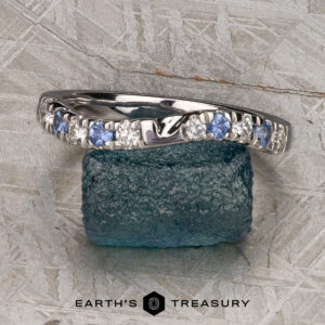 The "Halia" band in 14k white gold