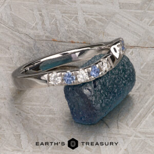 The "Halia" band in 14k white gold