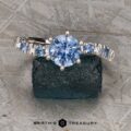 The "Halia" ring in 14k white gold with 1.31-carat Montana sapphire
