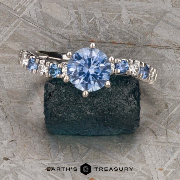 The "Halia" ring in 14k white gold with 1.31-carat Montana sapphire The "Halia" ring in 14k white gold with 1.31-carat Montana sapphire