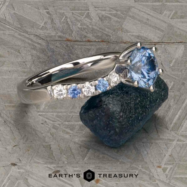 The "Halia" ring in 14k white gold with 1.31-carat Montana sapphire The "Halia" ring in 14k white gold with 1.31-carat Montana sapphire