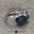 The “Halia” Ring in 14k white gold with 1.31-Carat Montana Sapphire