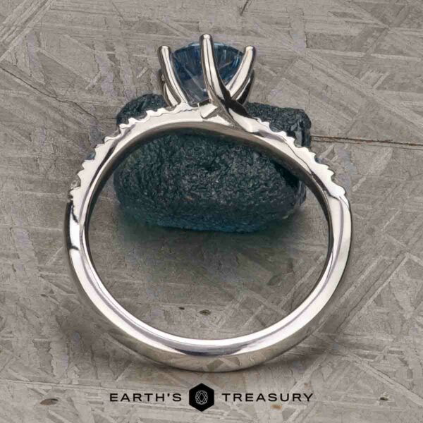 The "Halia" ring in 14k white gold with 1.31-carat Montana sapphire The "Halia" ring in 14k white gold with 1.31-carat Montana sapphire