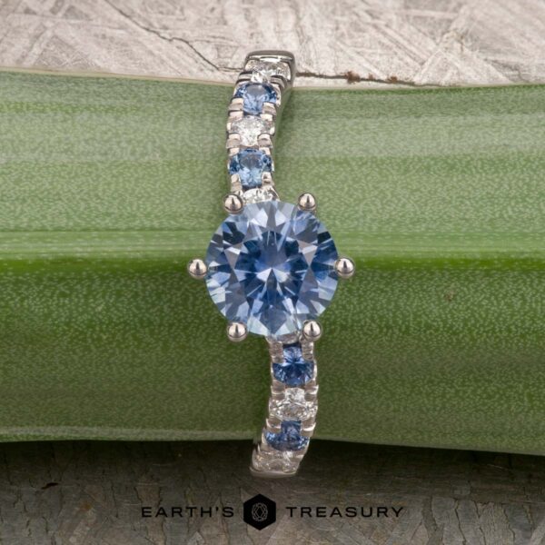 The "Halia" ring in 14k white gold with 1.31-carat Montana sapphire The "Halia" ring in 14k white gold with 1.31-carat Montana sapphire