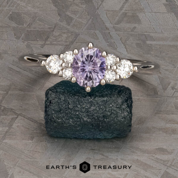 The "Estelle" ring in 14k white gold with 1.11-Carat Umba sapphire The "Estelle" ring in 14k white gold with 1.11-Carat Umba sapphire