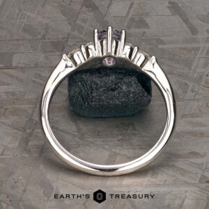 The "Estelle" ring in 14k white gold with 1.11-Carat Umba sapphire