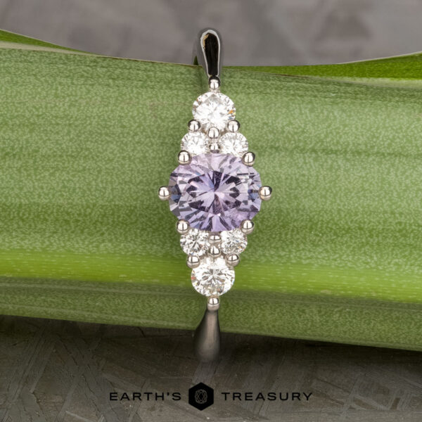 The "Estelle" ring in 14k white gold with 1.11-Carat Umba sapphire The "Estelle" ring in 14k white gold with 1.11-Carat Umba sapphire