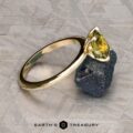 The Milgrain "Clarice" ring in 14K yellow gold with 1.69-carat Australian sapphire