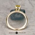 The Milgrain "Clarice" ring in 14K yellow gold with 1.69-carat Australian sapphire