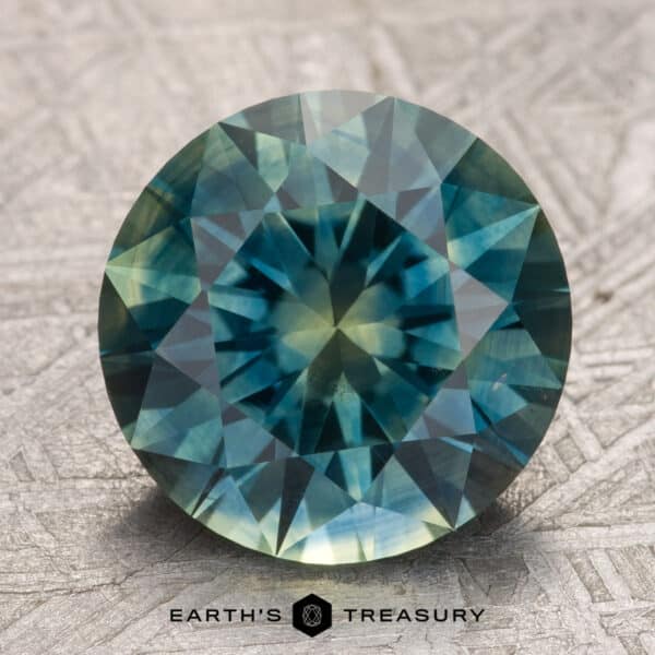 4.17-Carat Teal-Green Particolored Montana Sapphire (Heated)