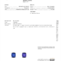 A GIA Sapphire Origin Report for a 1.66-carat, natural corundum sapphire. The cushion step cut sapphire appears royal blue changing to purple, is from Ceylon (Sri Lanka), and shows no indications of heating. Report number: 2235997940.