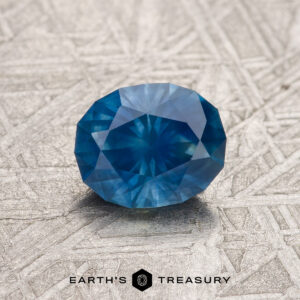 1.22-Carat Deep Peacock Blue Montana Sapphire (Heated)