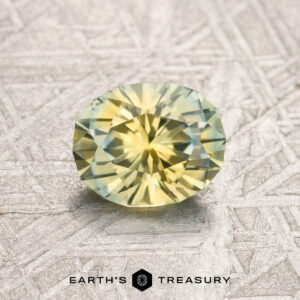 1.12-Carat Yellow-Aqua Particolored Montana Sapphire (Heated)