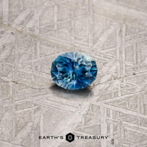0.82-Carat Blue-Aqua Particolored Montana Sapphire (Heated)