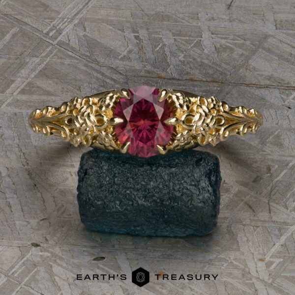 The “Guanyin” ring in 14k yellow gold with 1.34-carat Umba sapphire The “Guanyin” ring in 14k yellow gold with 1.34-carat Umba sapphire