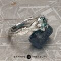 The “Magnolia” Ring in platinum with 1.59-Carat Montana Sapphire