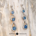 Deluxe Continuum Montana Sapphire Drop Earrings