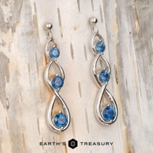 Deluxe Continuum Montana Sapphire Drop Earrings