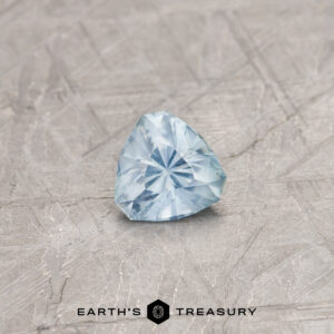 A blue Montana sapphire in our "Topangle" trillion design