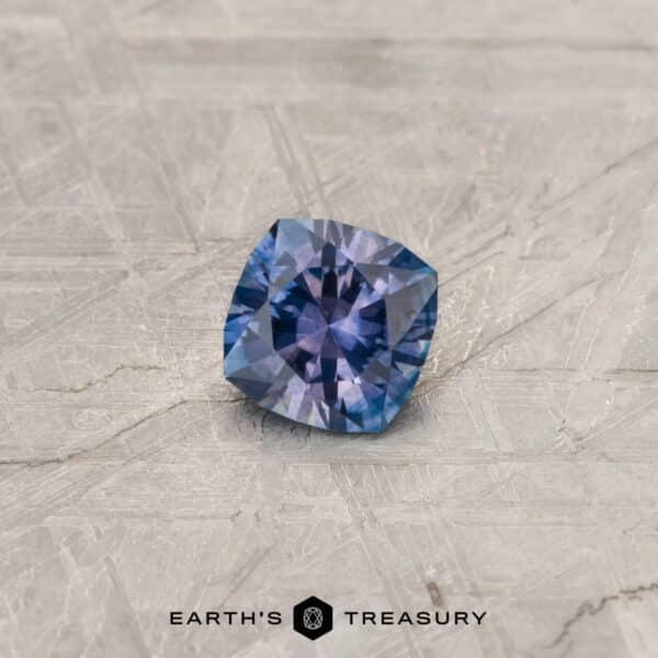 1.29-Carat Color Change Montana Sapphire (Heated) A color-change Montana sapphire in our "Stella" square cushion design