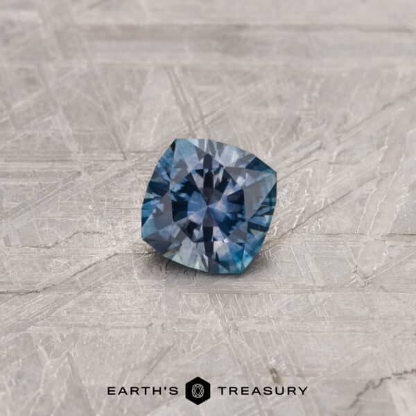 1.29-Carat Color Change Montana Sapphire (Heated) A color-change Montana sapphire in our "Stella" square cushion design