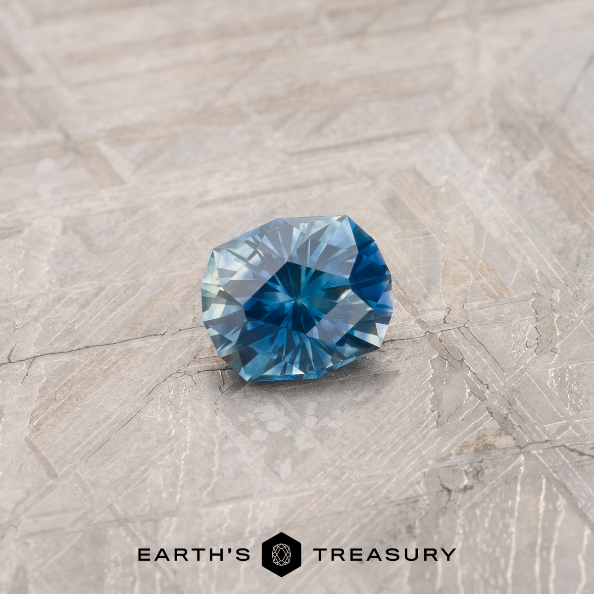 A particolored Montana sapphire in our "Helena" oval design