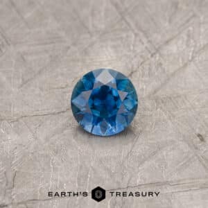 A blue Montana sapphire in an Old European-style cut (OEC)
