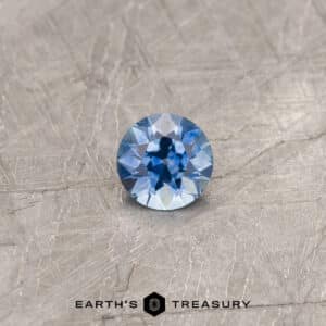 A blue Montana sapphire in an Old European-style cut (OEC)