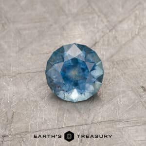 A blue Montana sapphire in an Old European-style cut (OEC)