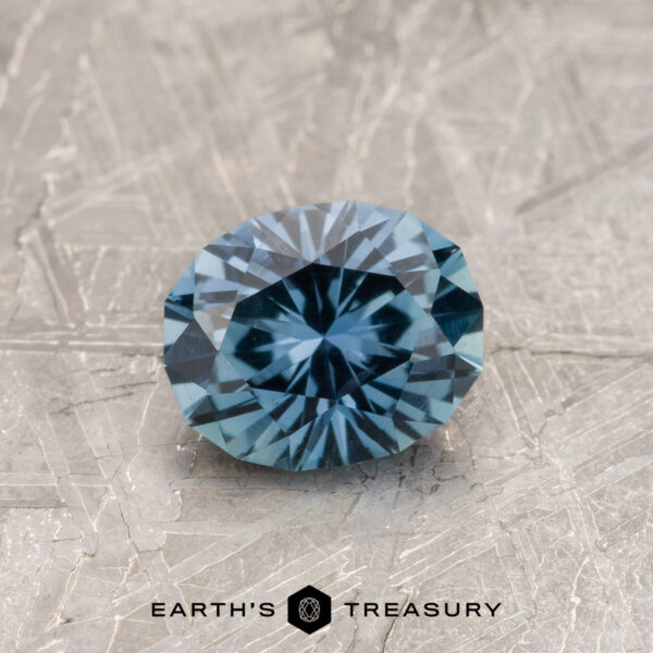 0.96-Carat Montana Sapphire A blue-green Montana sapphire in our "Serendipity" oval design