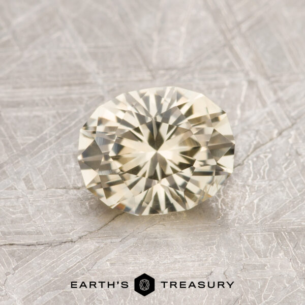1.01-Carat Montana Sapphire (Heated) A yellow Montana sapphire in our "Serendipity" oval design