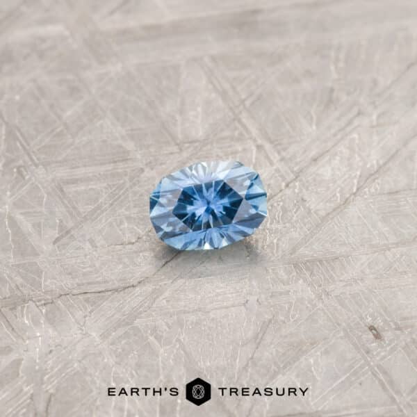0.83-Carat Montana Sapphire (Heated) A blue Montana sapphire in our "Testudo" oval design