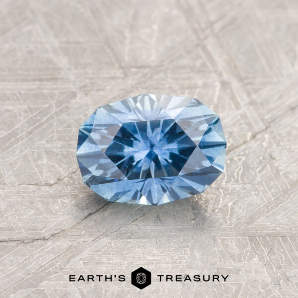 0.83-Carat Montana Sapphire (Heated) A blue Montana sapphire in our "Testudo" oval design