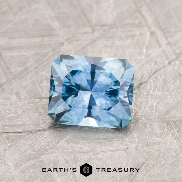 0.93-Carat Montana Sapphire (Heated) A blue Montana sapphire in our "Fourth of July" rectangle design