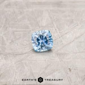 A blue Montana sapphire in our "Stella" square cushion design