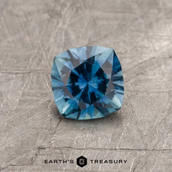 2.20-Carat Montana Sapphire (Heated) A blue Montana sapphire in our "Stella" square cushion design