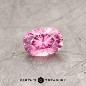 a pink California Tourmaline in our "Testudo" oval design