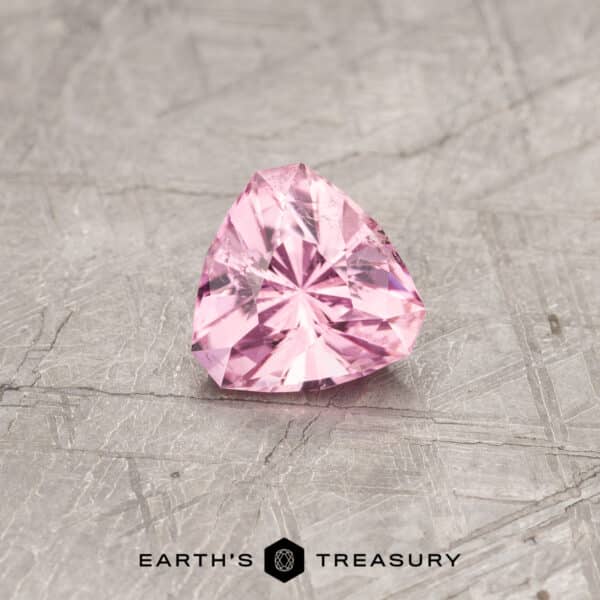 A Pink California Tourmaline in our "Topangle" trillion design