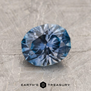 A purple Montana sapphire in our "Serendipity" oval design