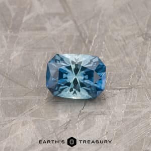 A particolored Montana sapphire in our "Eureka" rectangle design