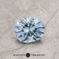 A particolored Montana sapphire in our "Hyperbola" oval design