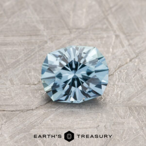 A blue-green Montana sapphire in our "Helena" oval design