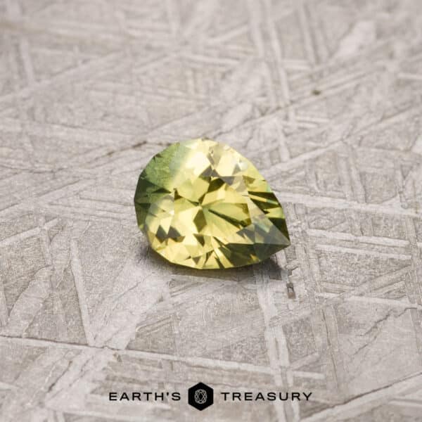1.04-Carat Australian Sapphire (Heated) A particolored Montana sapphire in our "Apios" pear-shaped design