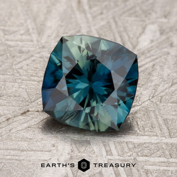 1.51-Carat Australian Sapphire (Heated) A particolored Australian Sapphire in our "Stella" square cushion design